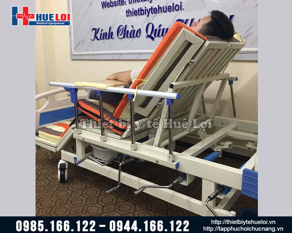 Giường bệnh 4 tay quay đa chức năng cao cấp HL4