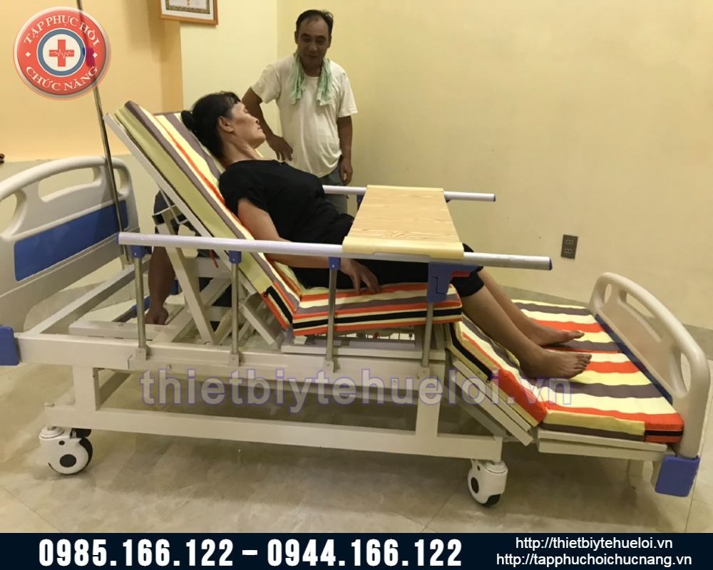 Giường bệnh 4 tay quay đa chức năng cao cấp HL4