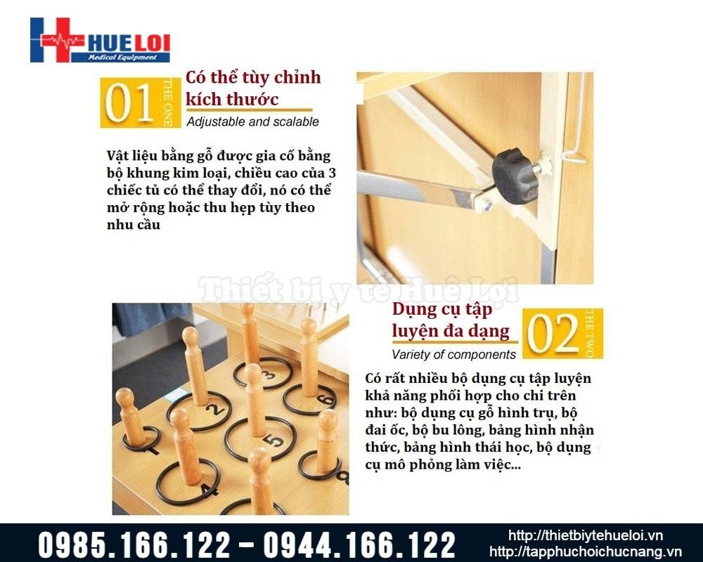 Bộ dụng cụ tập phục hồi chức năng bàn tay