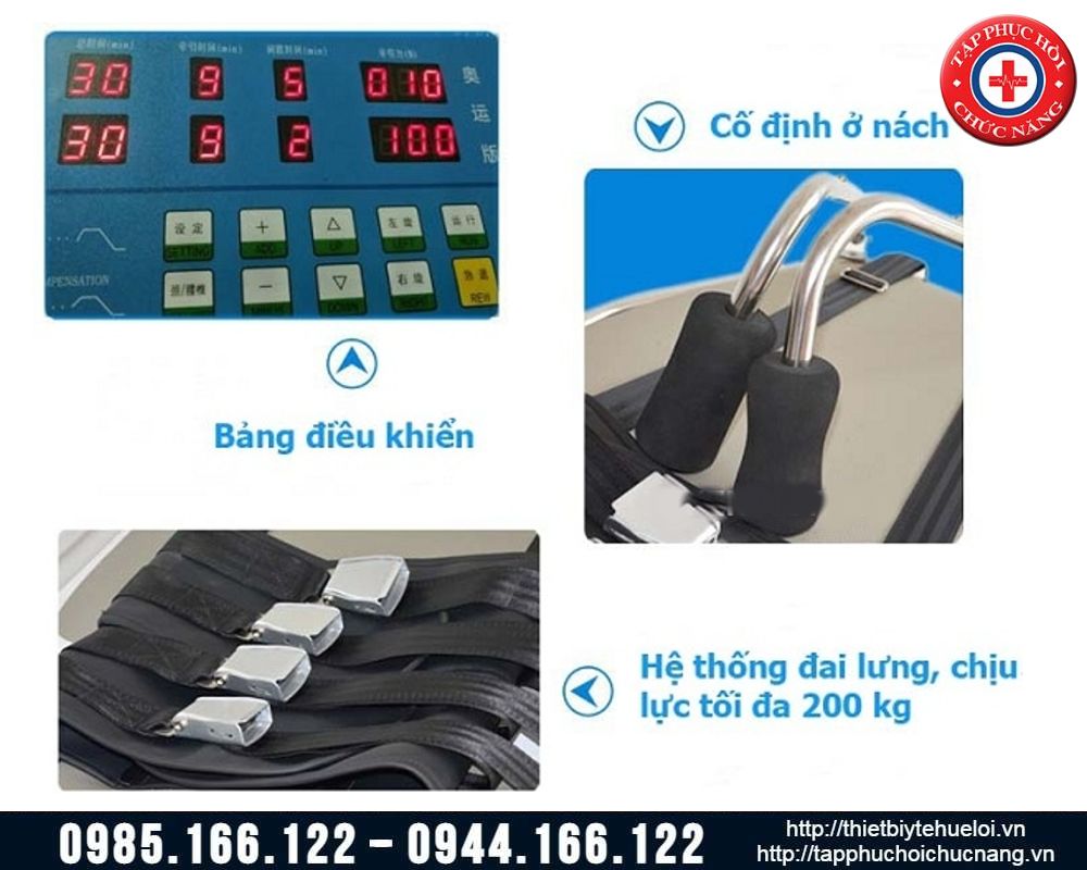 Máy kéo giãn cột sống lưng cổ cao cấp 