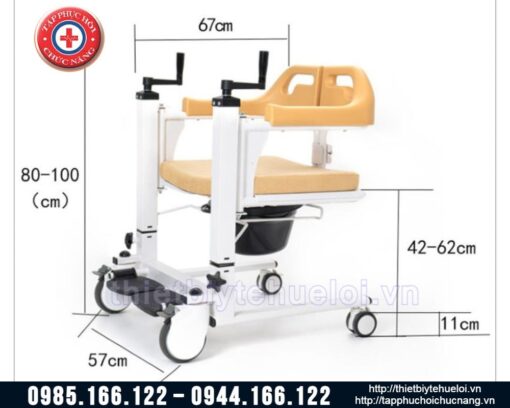 Xe lăn di chuyển bệnh nhân đa năng cao cấp
