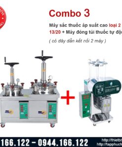 Máy sắc thuốc áp suất cao và máy đóng túi thuốc tự động