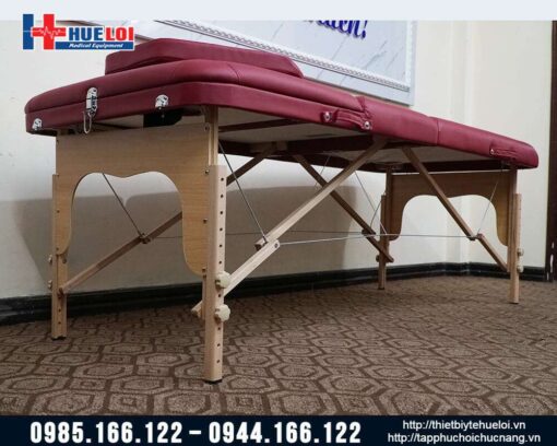 Giường châm cứu massage trị liệu nâng đầu cao cấp HL5