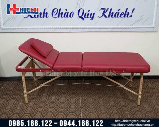 Giường châm cứu massage trị liệu nâng đầu cao cấp HL5