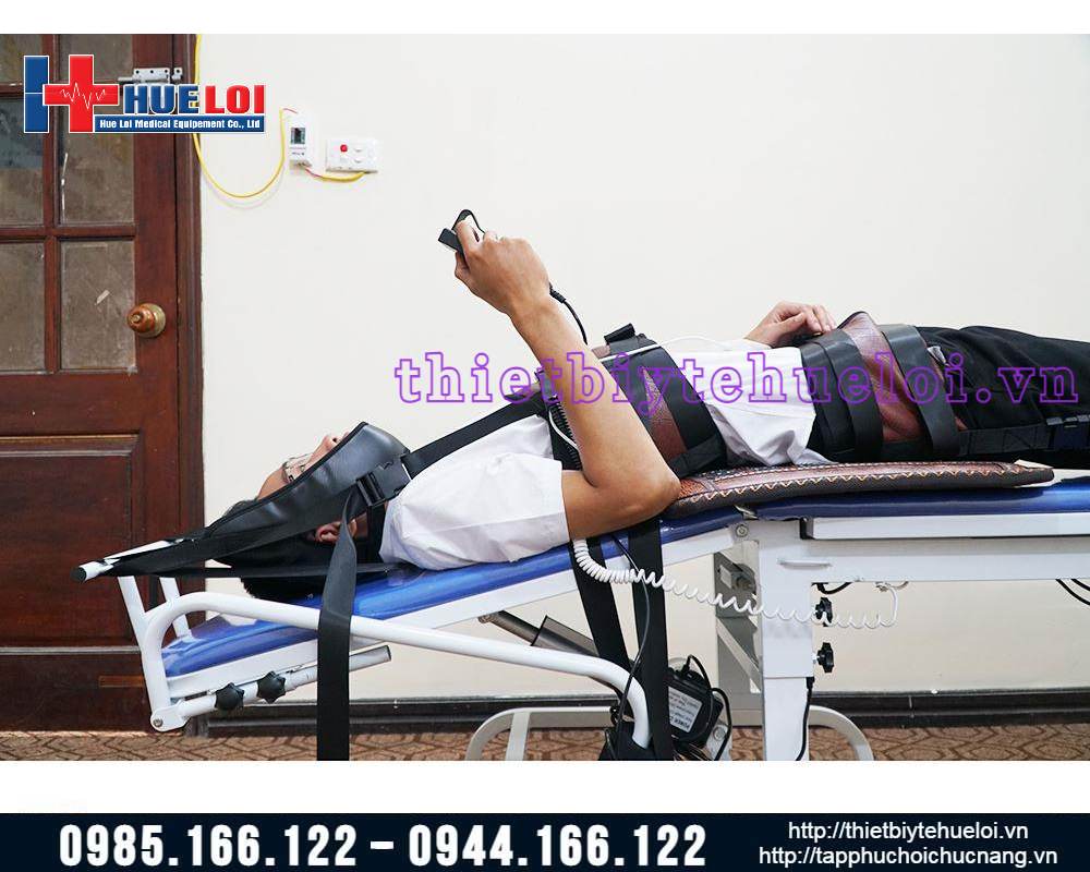 Máy kéo giãn cột sống lưng và cổ điều khiển điện