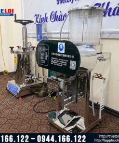 Máy sắc thuốc áp suất cao và máy đóng túi thuốc tự động