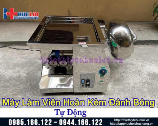 Máy làm viên hoàn tự động kèm bao viên và sấy khô