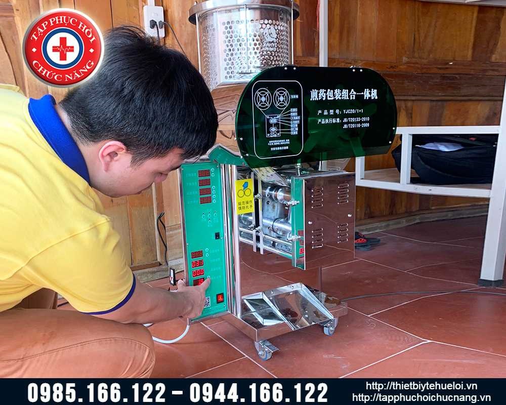 Máy sắc thuốc đông y kèm đóng túi tự động