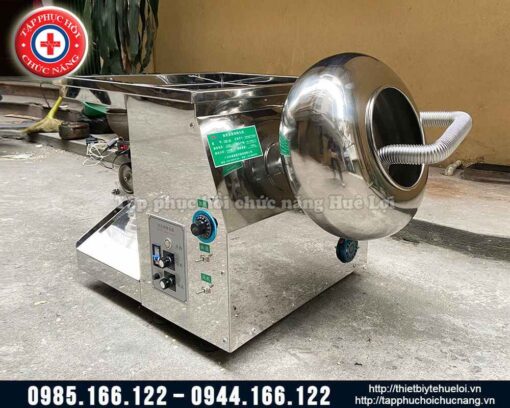 Máy làm viên hoàn tự động kèm bao viên và sấy khô