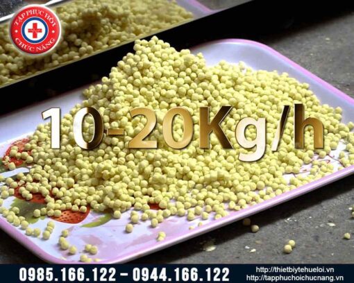 Máy làm viên hoàn tự động kèm bao viên và sấy khô