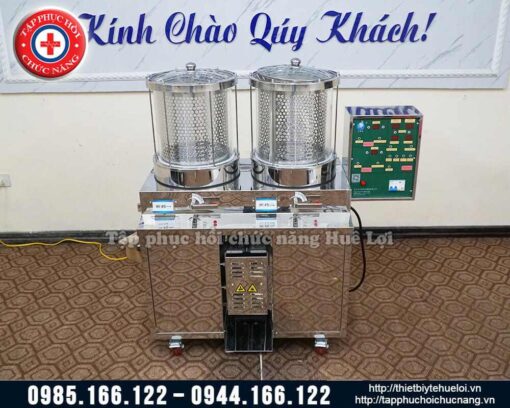 Máy sắc thuốc kèm đóng túi tự động loại 2 nồi cao cấp