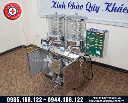Máy sắc thuốc kèm đóng túi tự động loại 2 nồi cao cấp