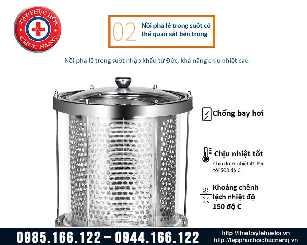 Máy sắc thuốc kèm đóng túi tự động loại 2 nồi cao cấp