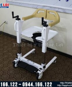 Xe lăn ghép mảnh có bô vệ sinh cho người bệnh