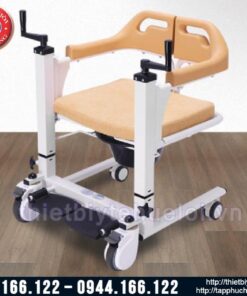Xe lăn ghép mảnh có bô vệ sinh cho người bệnh