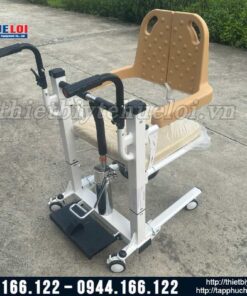 Xe lăn 2 cánh nâng hạ bằng pittong