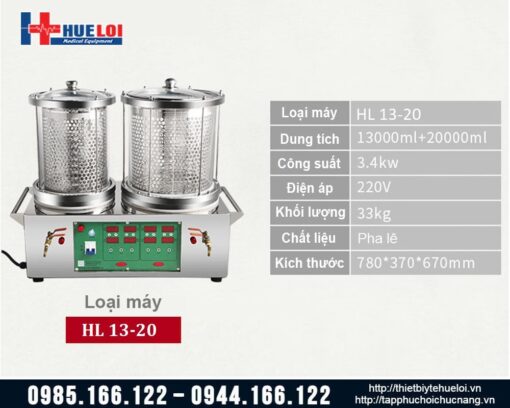 Máy sắc thuốc đông y loại 2 nồi đun