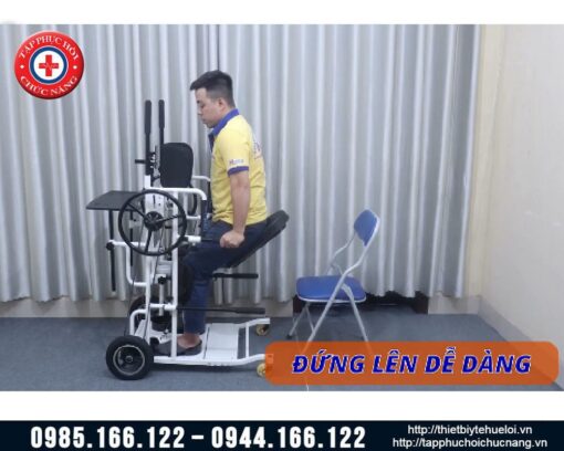 Xe lăn tập đứng cho người yếu liệt chân