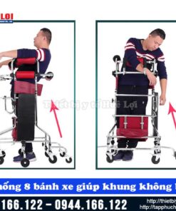 Khung xe tập đi và tập đứng phục hồi chức năng