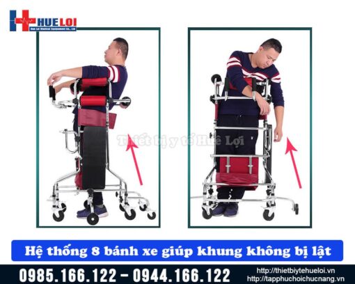 Khung xe tập đi và tập đứng phục hồi chức năng