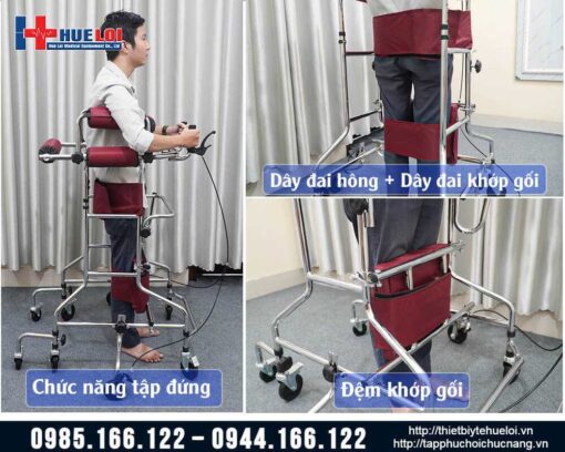 Khung xe tập đi và tập đứng phục hồi chức năng