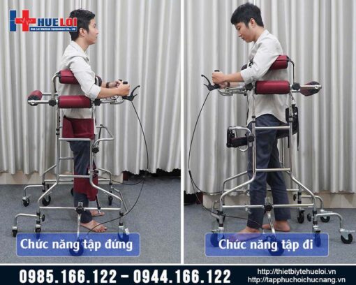 Khung xe tập đi và tập đứng phục hồi chức năng