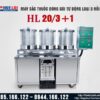 Máy sắc thuốc kèm đóng túi tự động 3 nồi đun YJC20/3+1