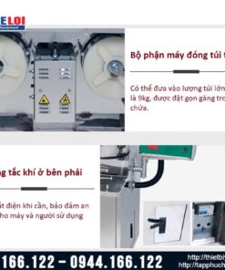 Máy sắc thuốc kèm đóng túi tự động 3 nồi đun YJC20/3+1