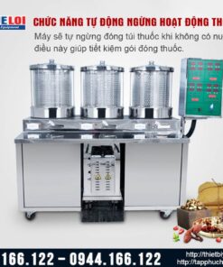 Máy sắc thuốc kèm đóng túi tự động 3 nồi đun YJC20/3+1