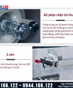 Máy sắc thuốc kèm đóng túi tự động 3 nồi đun YJC20/3+1