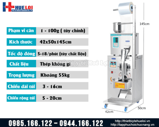 Máy đóng gói túi dạng gói cafe