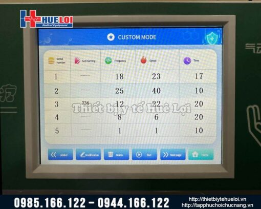 Máy vỗ rung long đờm tự động tần số cao