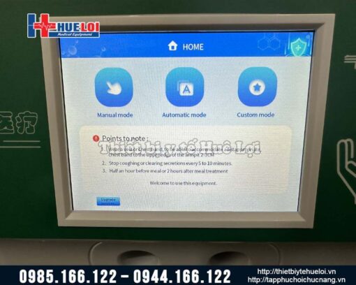 Máy vỗ rung long đờm tự động tần số cao