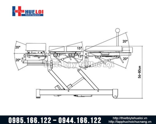 Giường tác động kết hợp kéo giãn cột sống – EL07B