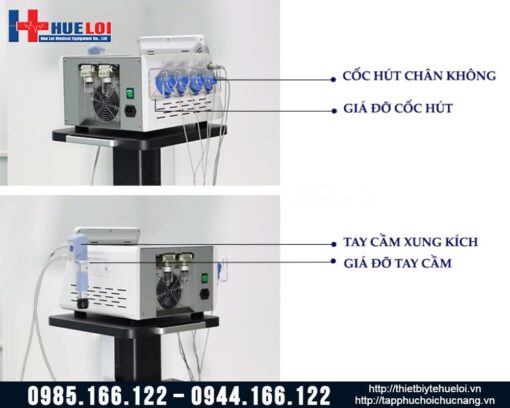 Máy xung kích xuyên tâm kết hợp với điện xung trị liệu Texua