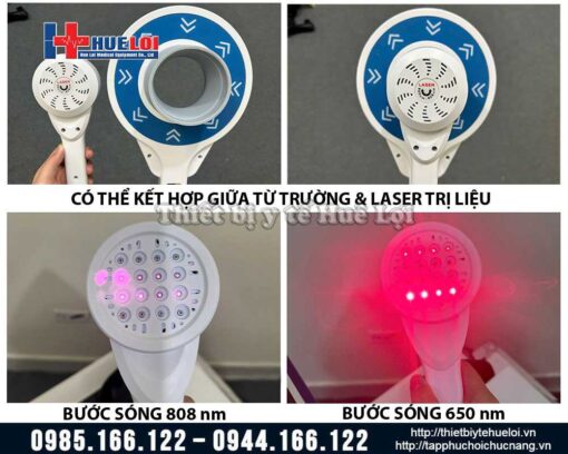 Máy từ trường siêu dẫn 4 đầu trị liệu 2 kênh độc lập PMST MAX DUO