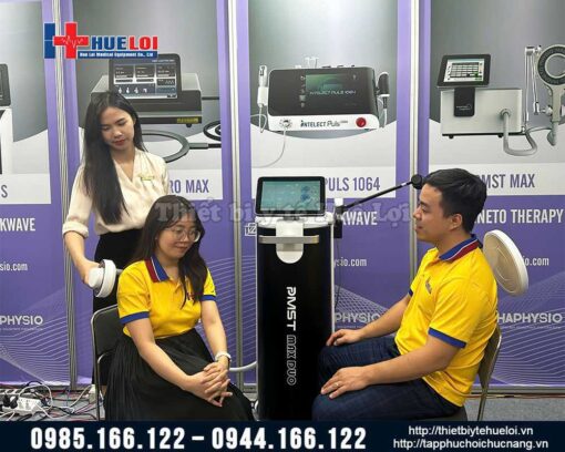 Máy từ trường siêu dẫn 4 đầu trị liệu 2 kênh độc lập PMST MAX DUO