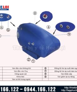 Buồng oxy cao áp xách tay ST1700